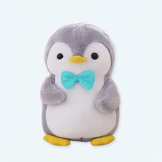 La Peluche 25cm Peluche pingouin avec nœud