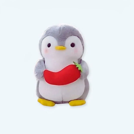 La Peluche 25cm Peluche pingouin avec un piment