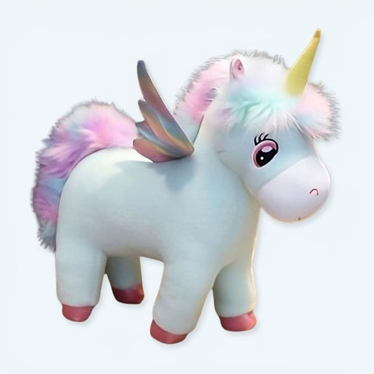 La Peluche 30cm Peluche licorne bleue originale