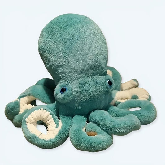 La Peluche 30cm Peluche pieuvre bleue adorable