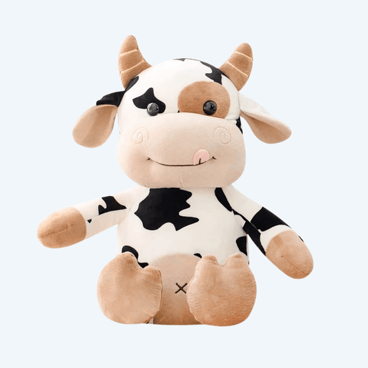 La Peluche 30cm Peluche vache mouchetée