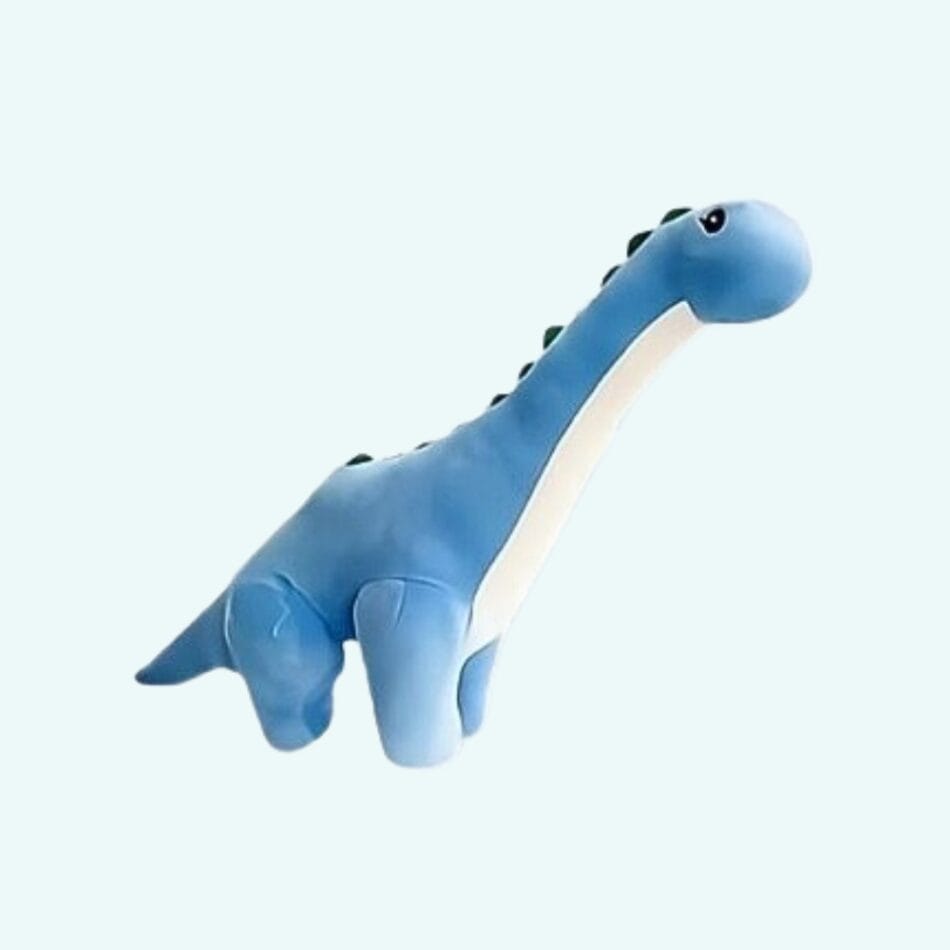 La Peluche 32cm Peluche dinosaure bleu