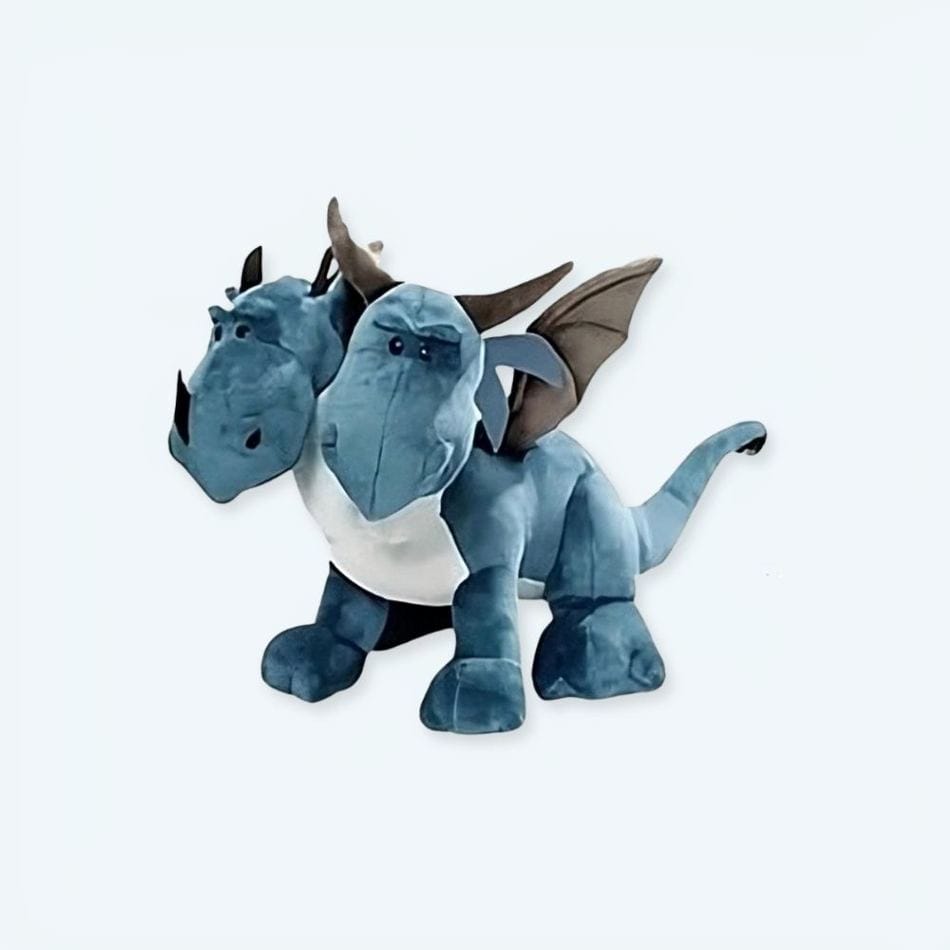 La Peluche 35cm Peluche dragon deux têtes