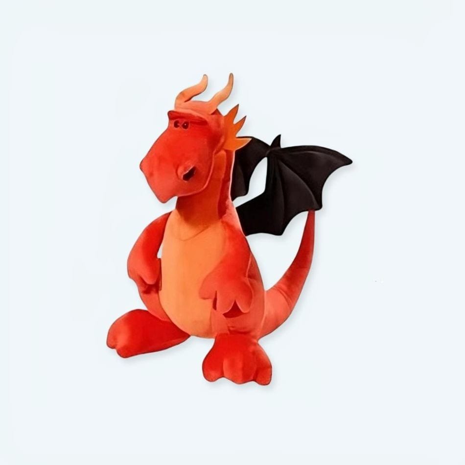 La Peluche 35cm Peluche dragon rouge