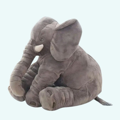 La Peluche 40cm Peluche éléphant oreiller grise