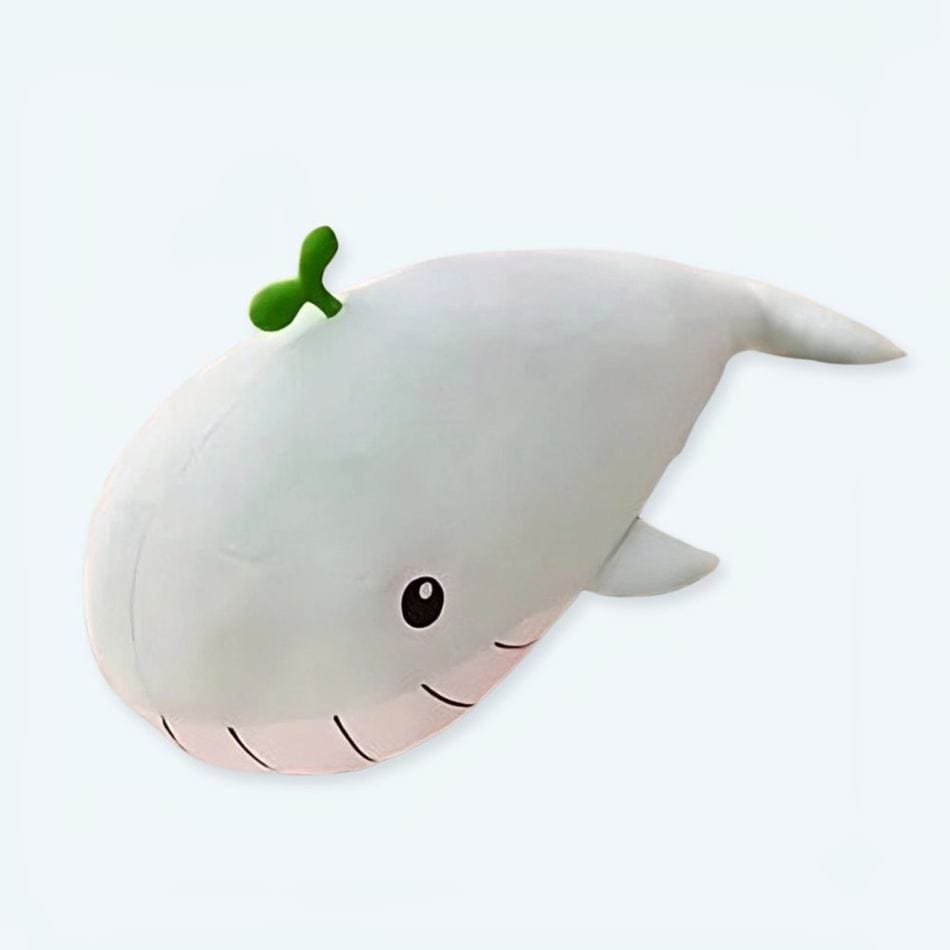 La Peluche 65cm Peluche baleine vert pastel