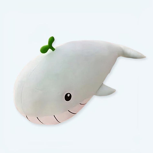 La Peluche 65cm Peluche baleine vert pastel