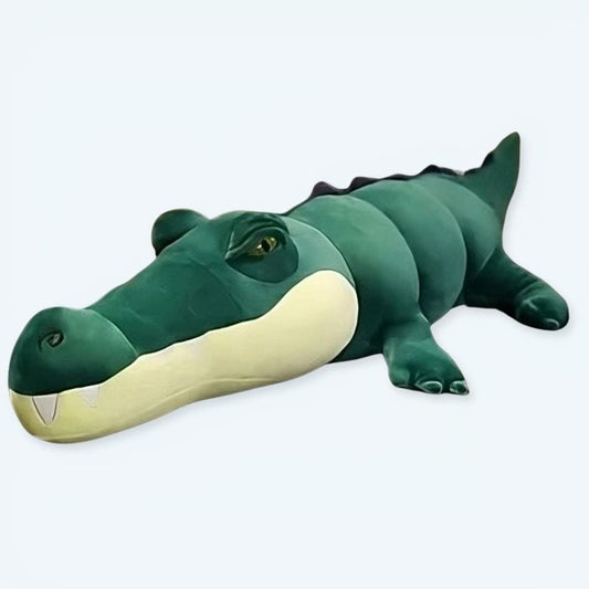 La Peluche 80cm Peluche alligator bleu géante