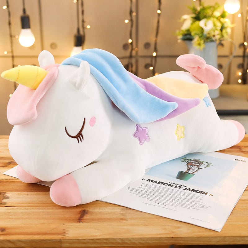 La Peluche Blanc / 40cm Peluche licorne géante adorable