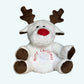 La Peluche Blanc Peluche veilleuse renne de Noël respirante avec berceuses