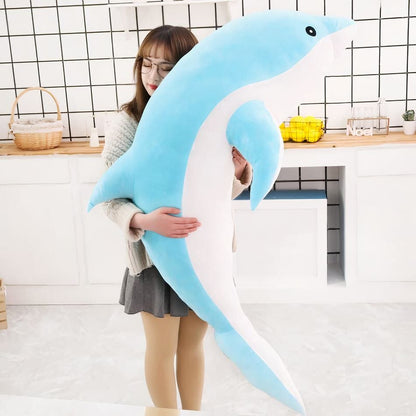 La Peluche Bleu / 30cm Peluche dauphin mignon