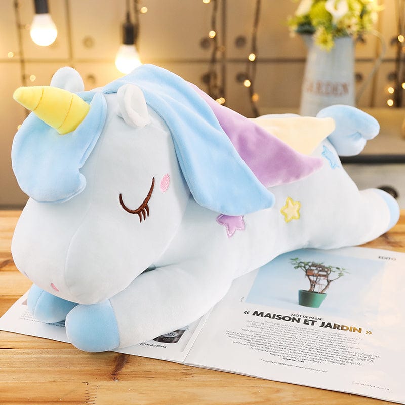 La Peluche Bleu / 40cm Peluche licorne géante adorable