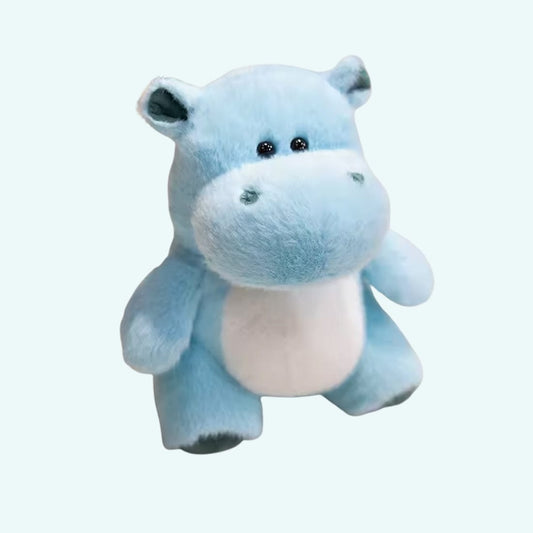 La Peluche Bleu Peluche hippopotame colorée