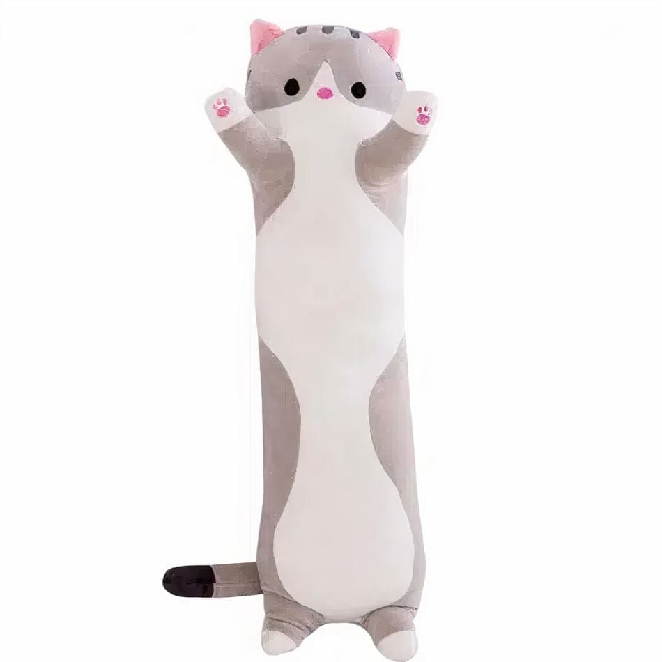 La Peluche Gris / 50cm Peluche chat oreiller géante