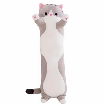 La Peluche Gris / 50cm Peluche chat oreiller géante