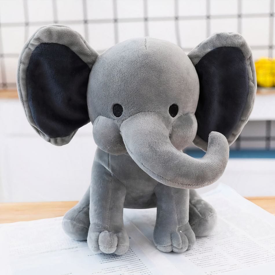 La Peluche Gris Peluche éléphant colorée