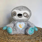 La Peluche Gris Peluche veilleuse paresseux respirante