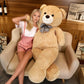 La Peluche Marron / 100cm Peluche ours géante Teddy