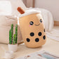 La Peluche Marron / 22-24cm Peluche Bubble tea souriante pour enfant