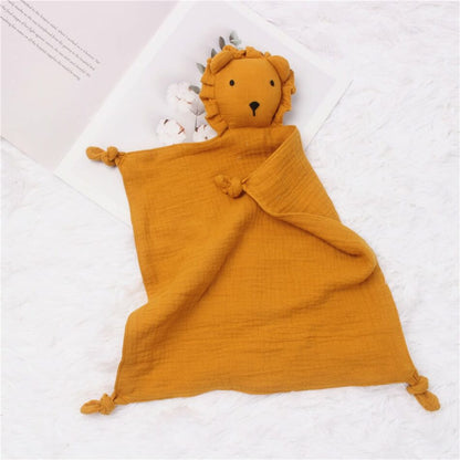 La Peluche Orange Doudou lion coton