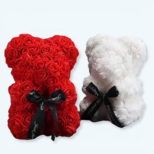 La Peluche Ourson en rose pour Saint-Valentin