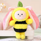 La Peluche Peluche abeille fraise