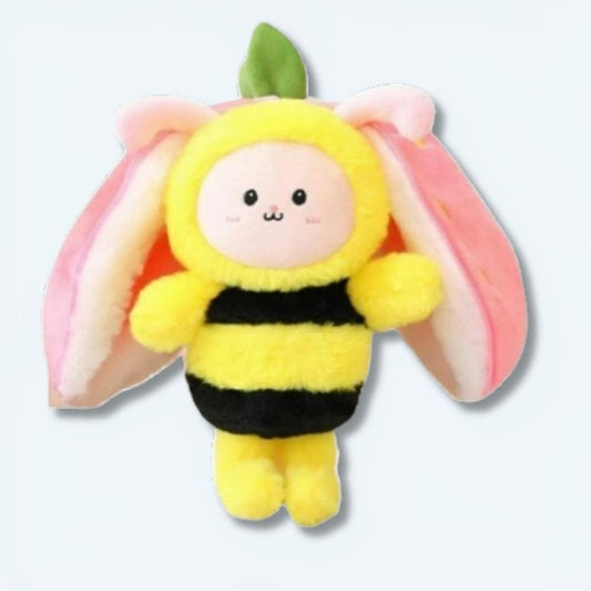 La Peluche Peluche abeille fraise