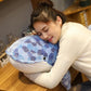 La Peluche Peluche baleine mosaïque bleu