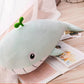 La Peluche Peluche baleine vert pastel
