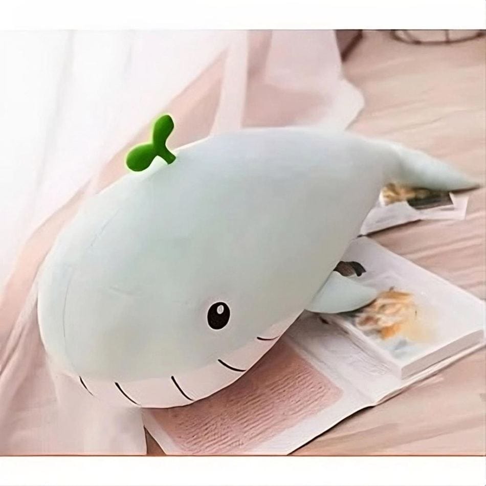 La Peluche Peluche baleine vert pastel