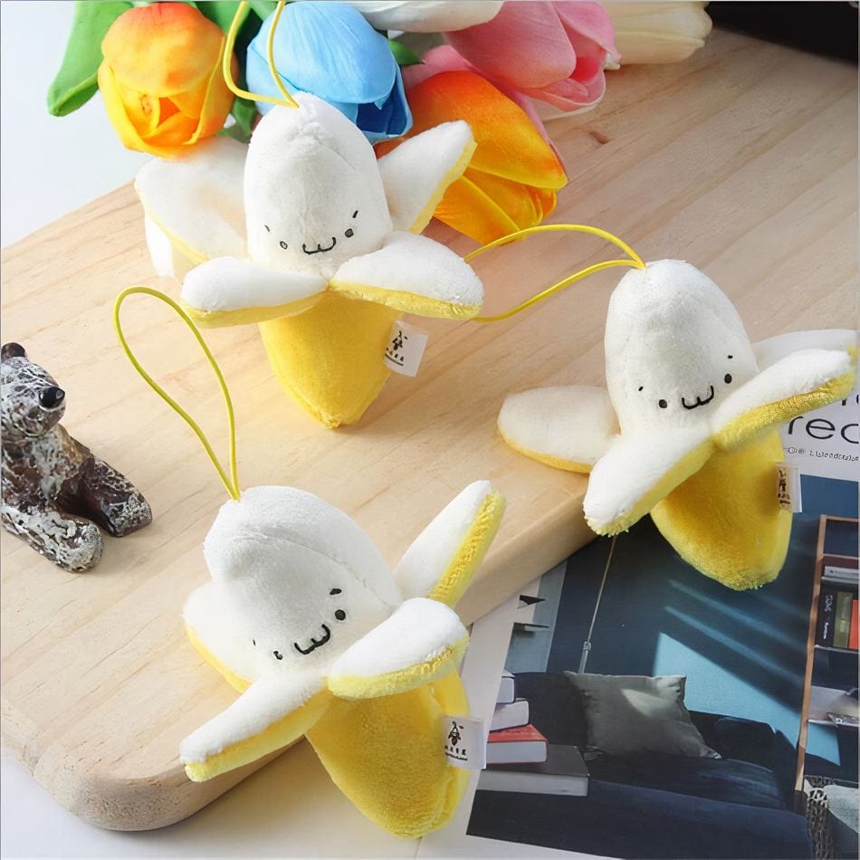 La Peluche Peluche banane ouverte
