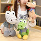 La Peluche Peluche bébé crocodile verte