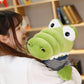 La Peluche Peluche bébé crocodile verte
