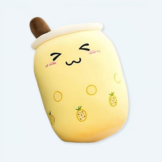La Peluche Peluche Bubble tea mignon en forme de coussin