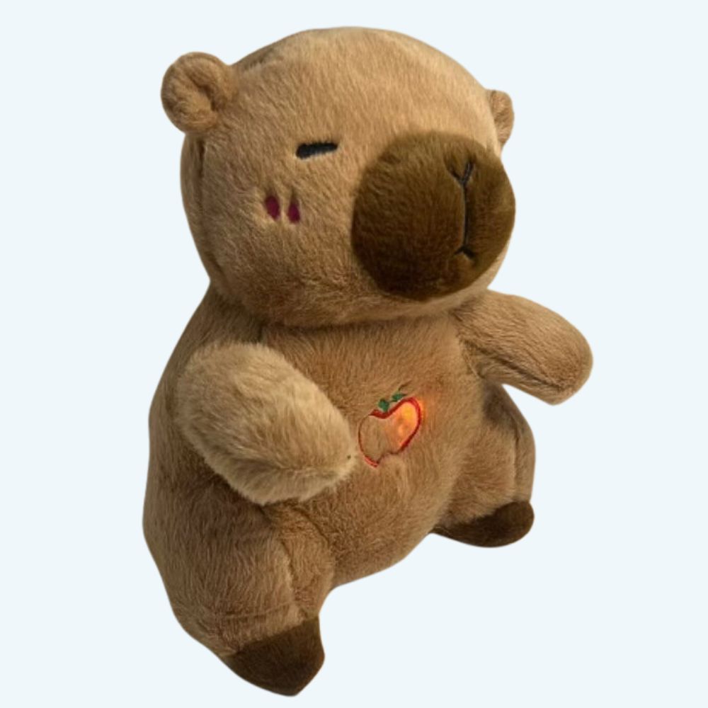 La Peluche Peluche capybara respirante avec berceuses