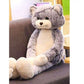La Peluche Peluche chat gris aux longues jambes