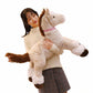 La Peluche Peluche cheval beige couché