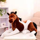 La Peluche Peluche cheval blanc marron