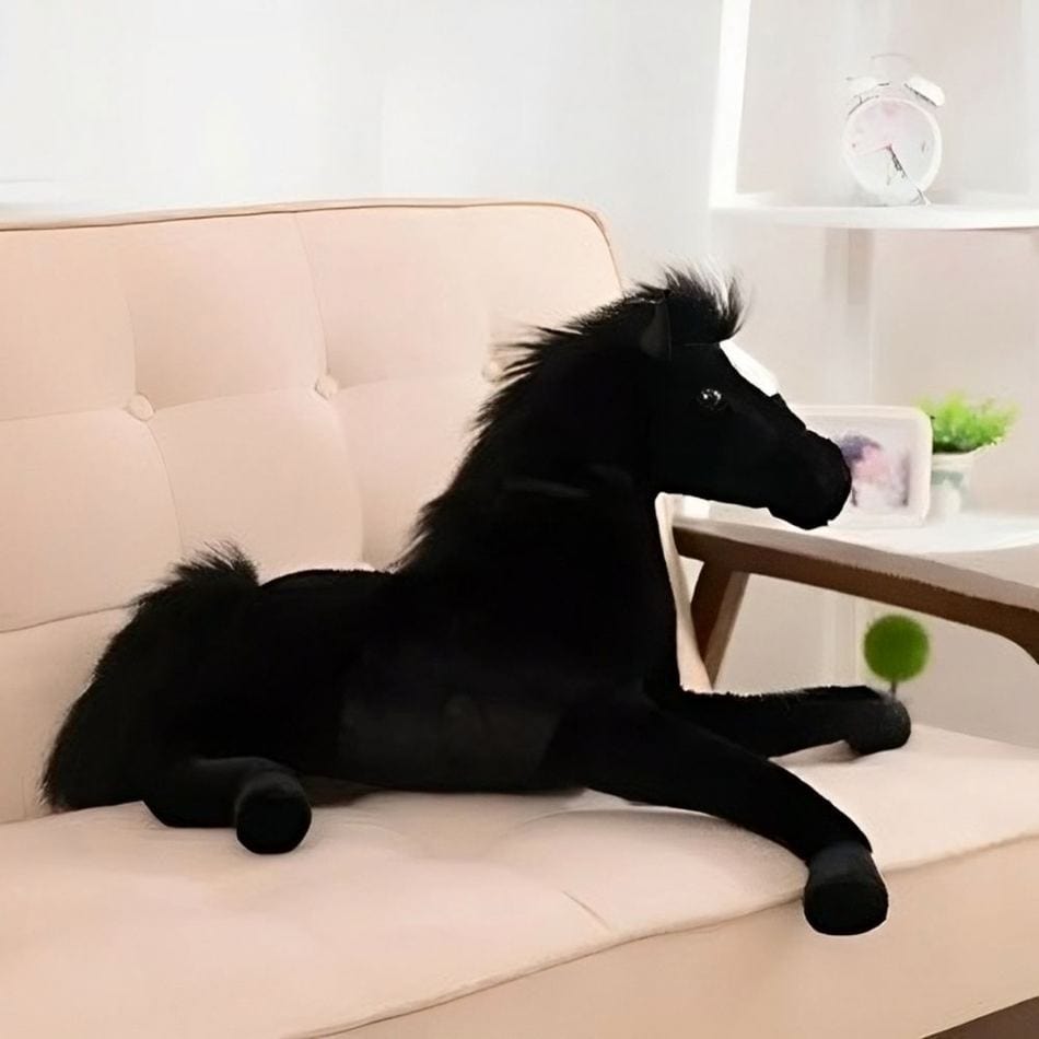 La Peluche Peluche cheval noir