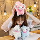 La Peluche Peluche chèvre pour petite fille