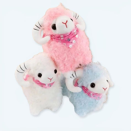La Peluche Peluche chèvre pour petite fille