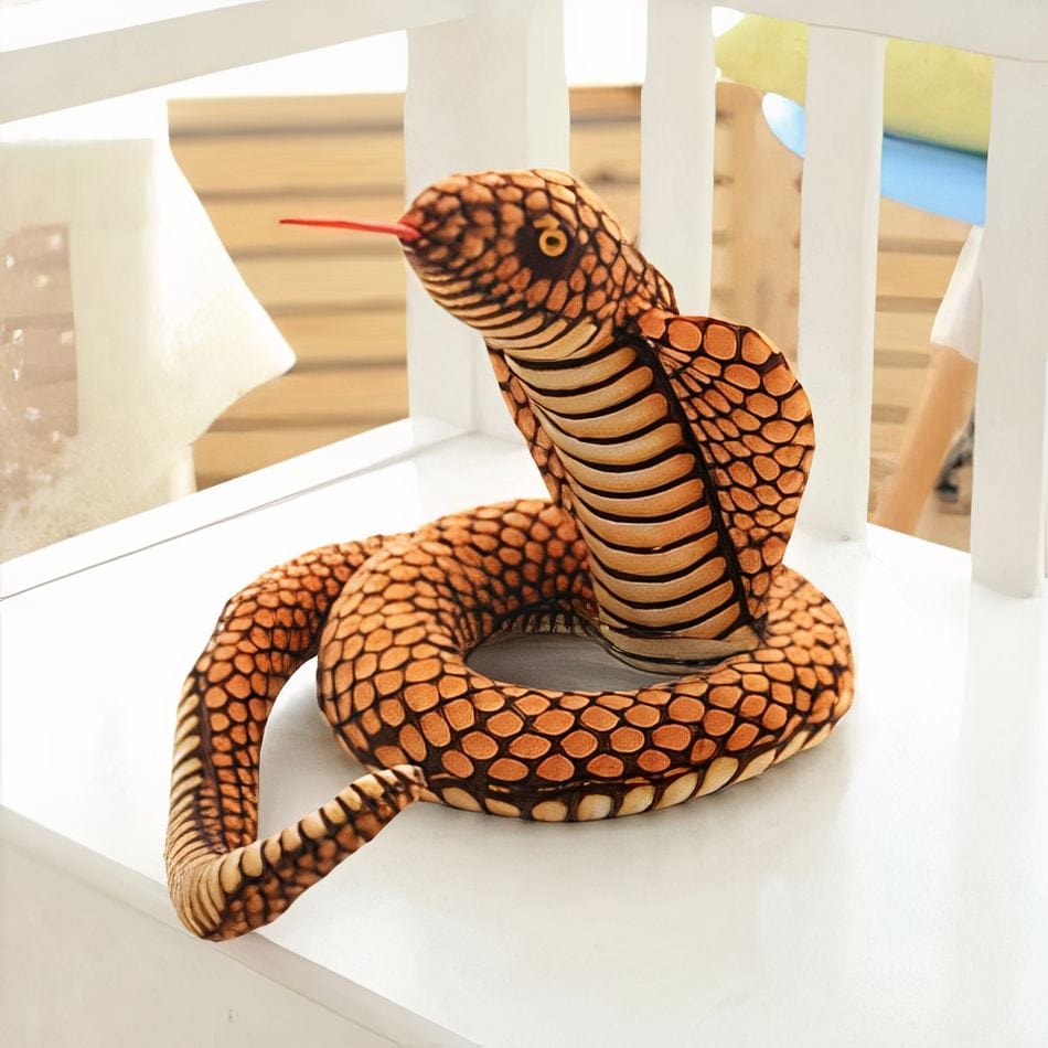 La Peluche Peluche cobra marron