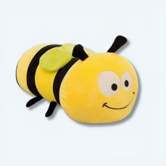La Peluche Peluche coussin abeille souriante