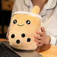 La Peluche Peluche coussin Bubble tea marron
