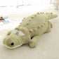 La Peluche Peluche crocodile oreiller verte