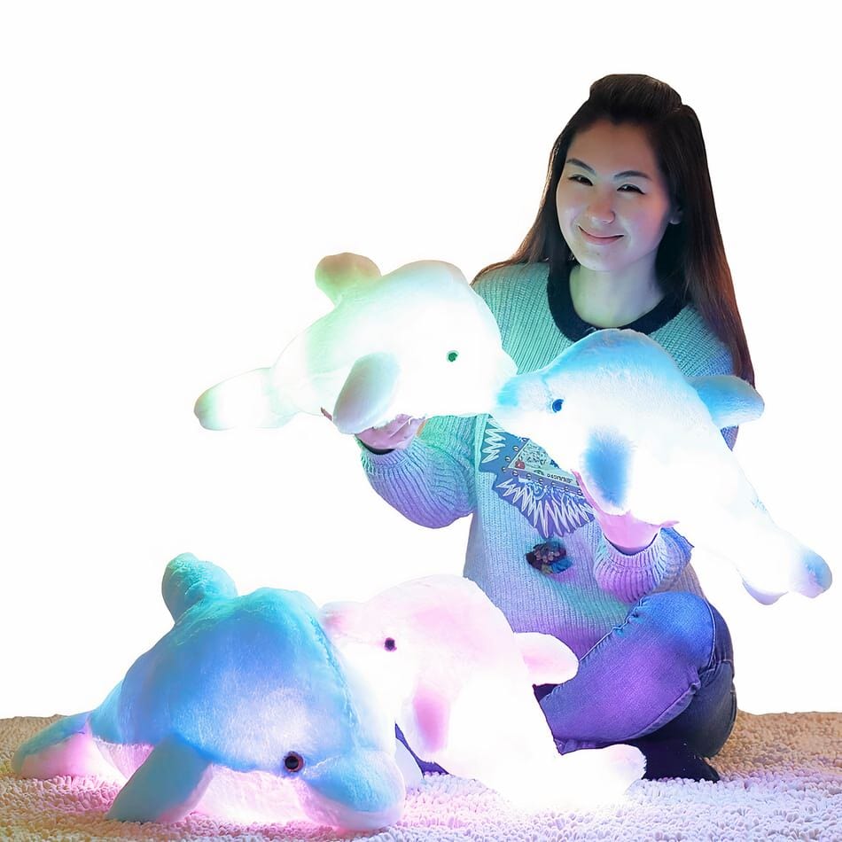 La Peluche Peluche dauphin lumineux