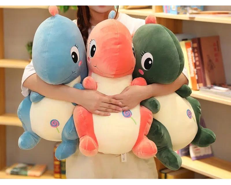 La Peluche Peluche dinosaure bébé bleu