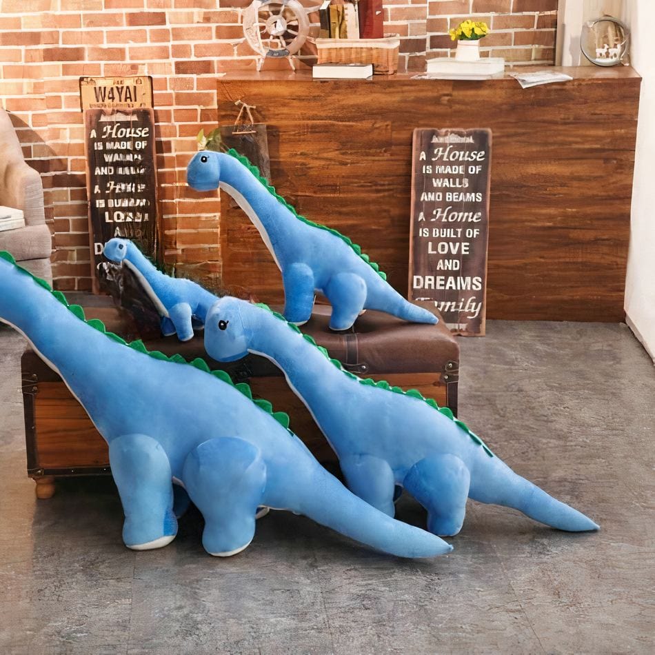 La Peluche Peluche dinosaure bleu
