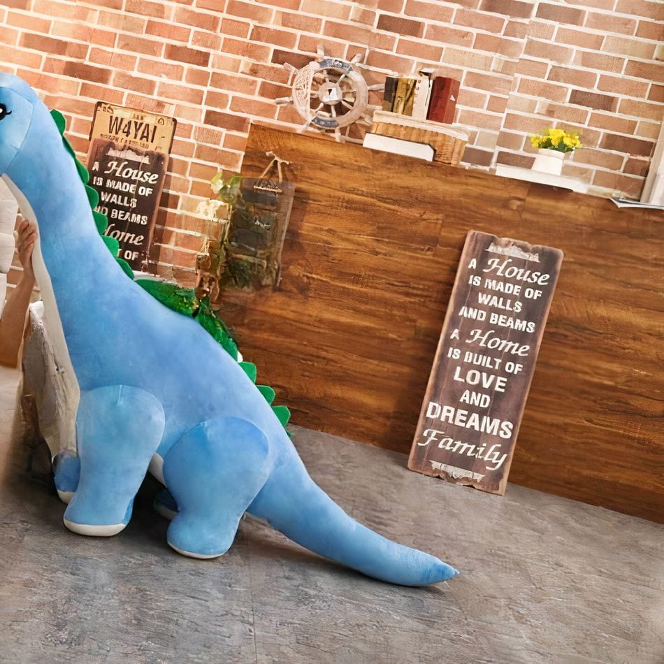 La Peluche Peluche dinosaure bleu