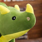 La Peluche Peluche dinosaure douce verte